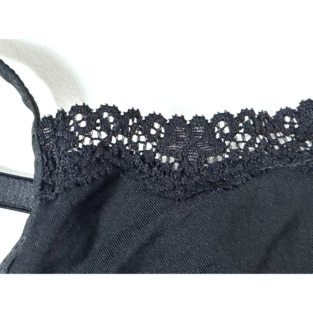 Women’s Secret‎ Treasure Sleepwear Black Stretchy Cami Top Size XL